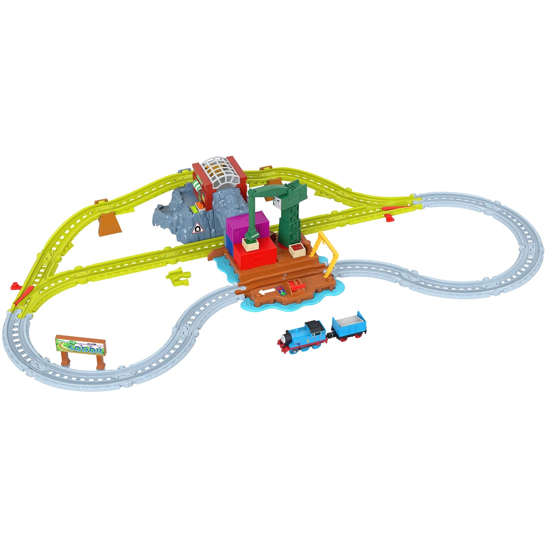 Thomas & Friends - Cranky's Dockside Delivery Train Set - Mattel