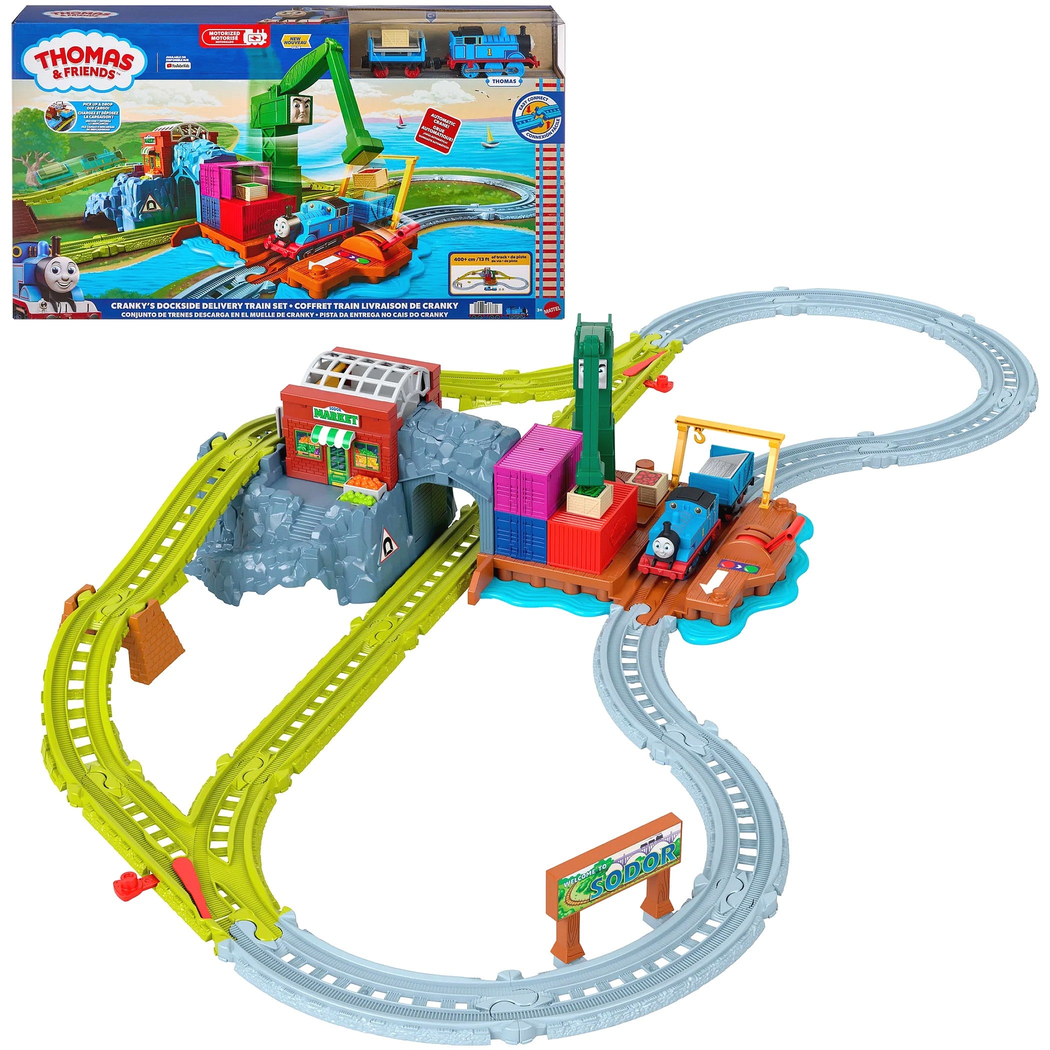 Thomas & Friends - Cranky's Dockside Delivery Train Set - Mattel