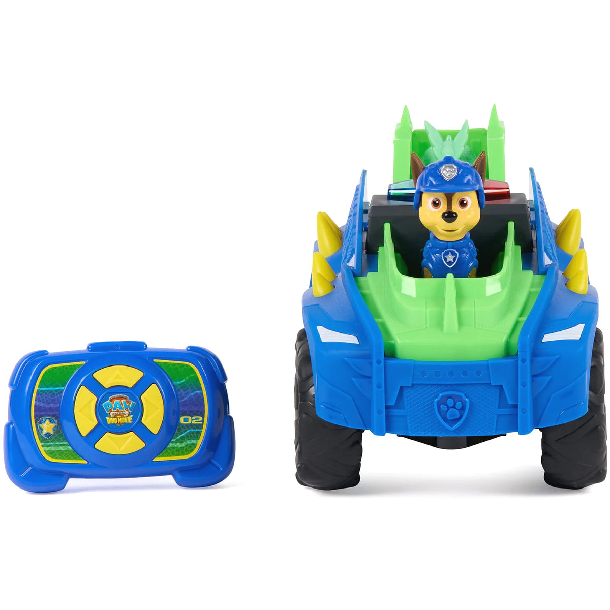 Paw Patrol - The Dino Movie Dino Tow & Dash RC Easy-to-Steer Remote Control Car with Chase - Spin Master