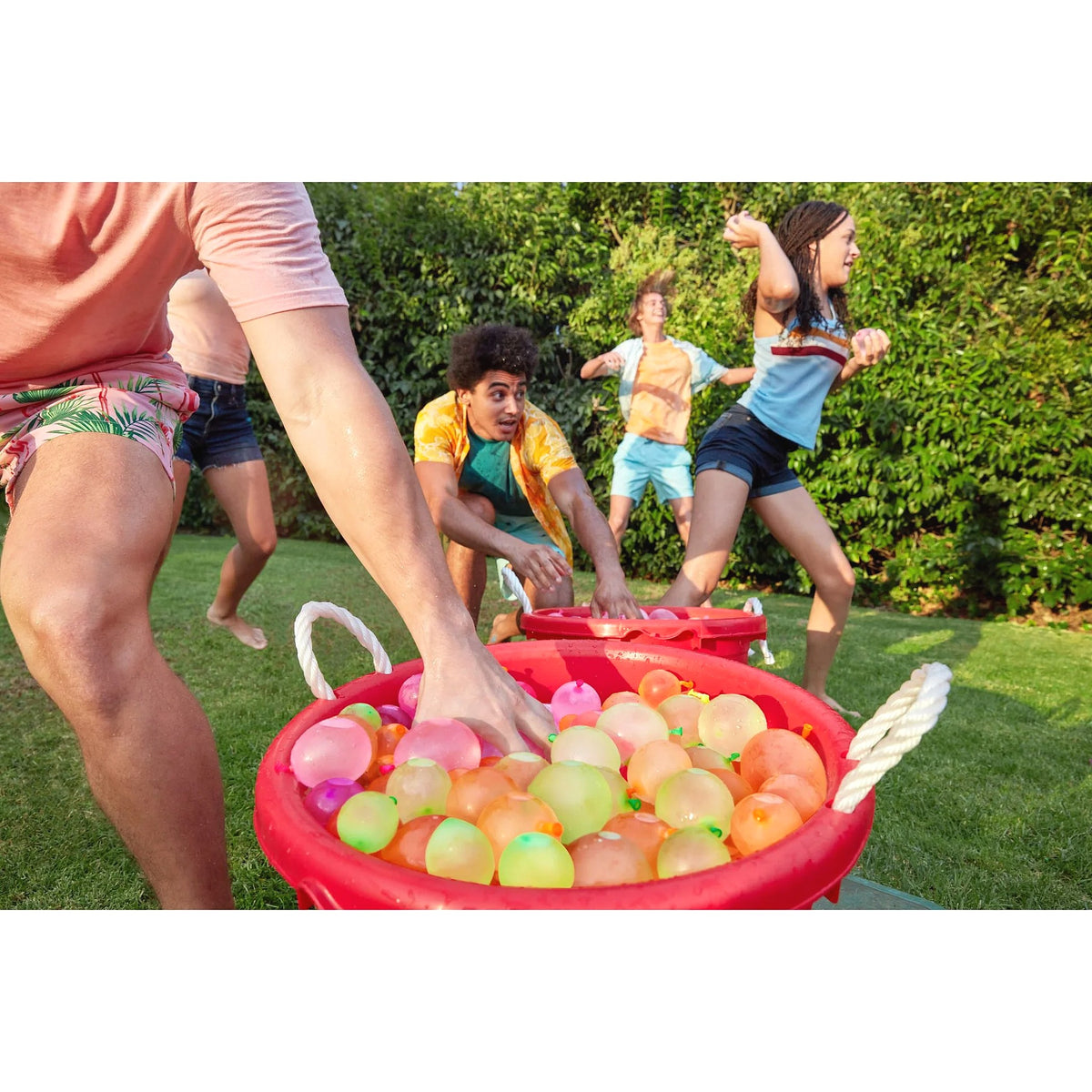 Zuru - Bunch O Balloons Launcher with 100 Balloons - Tropical Party