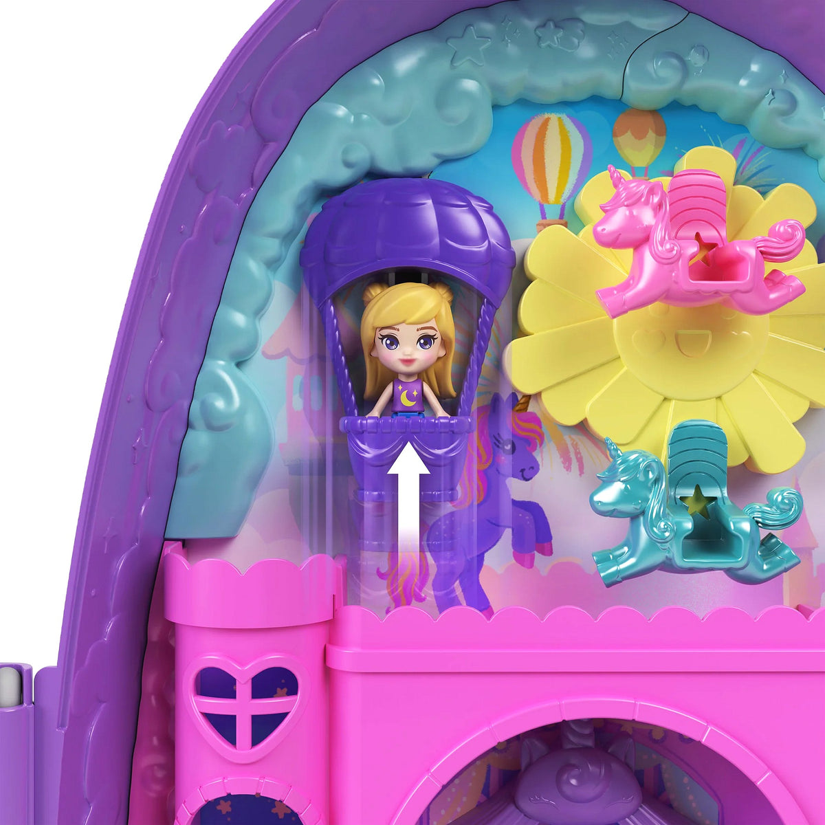 Polly Pocket - Unicorn Travel Backpack Playset - Mattel