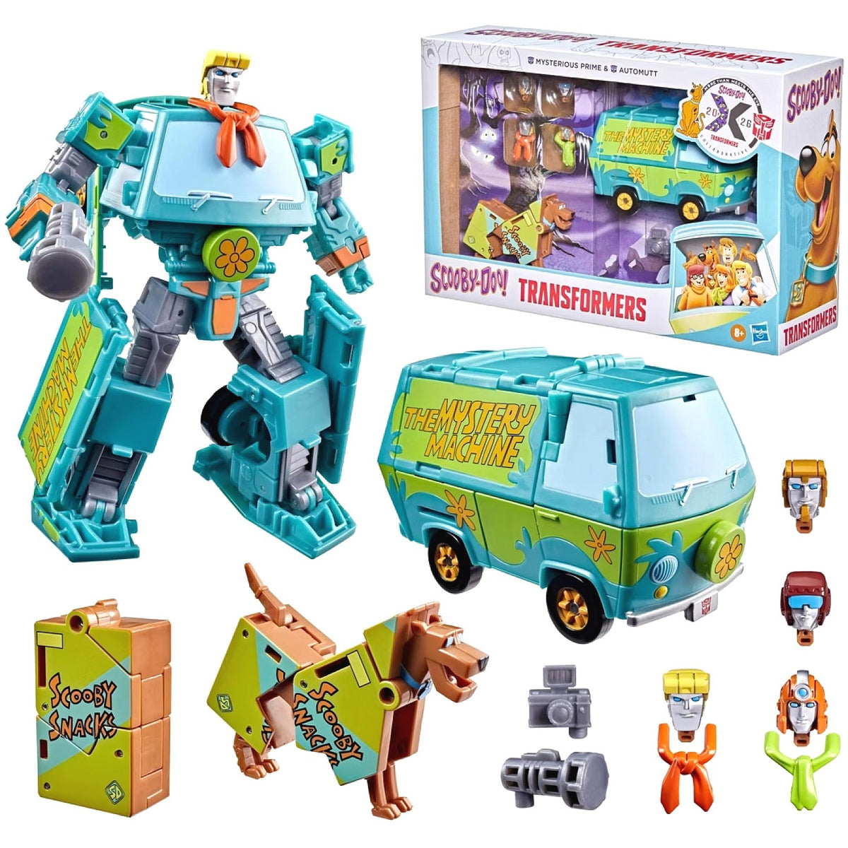 Transformers - X Scooby Doo Mysterious Prime & Automutt Action Figure - Hasbro