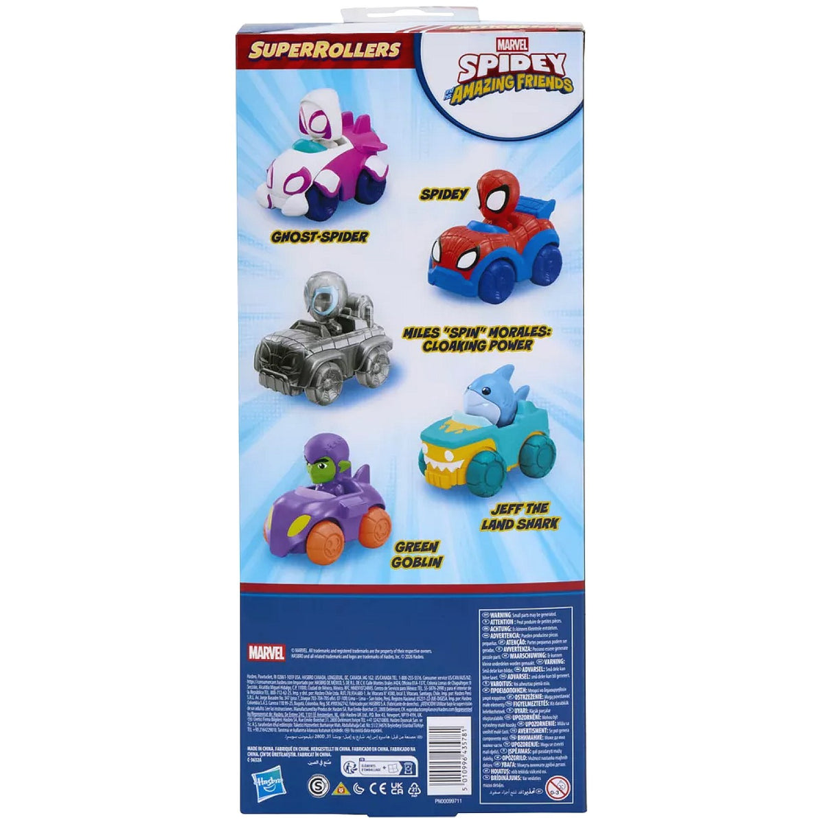 Marvel - Spidey and his Amazing Friends SuperRollers Action Hero Pack - Hasbro