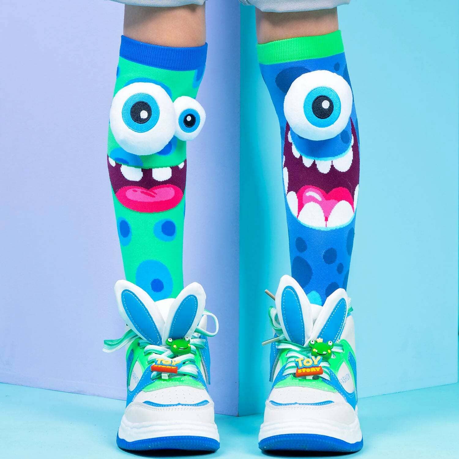 Madmia -Silly Monsters Socks Kids & Adults Age 6y+