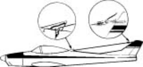 DUBRO - ANTENNA COWL HOOK + KEEP 349
