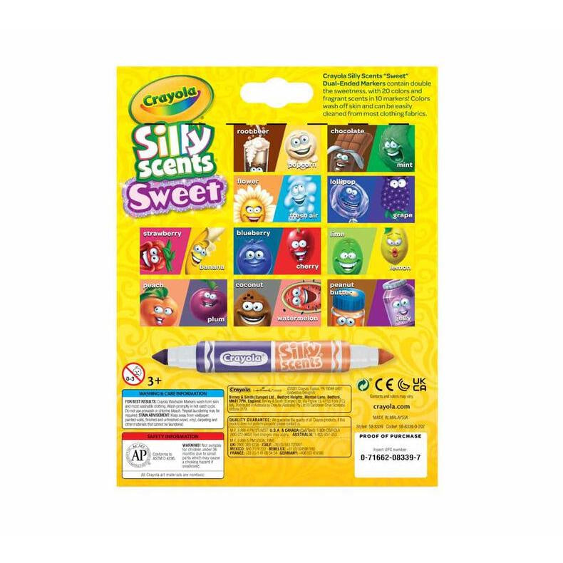 Crayola - Silly Scents Sweet Dual-ended Markers 10 Count