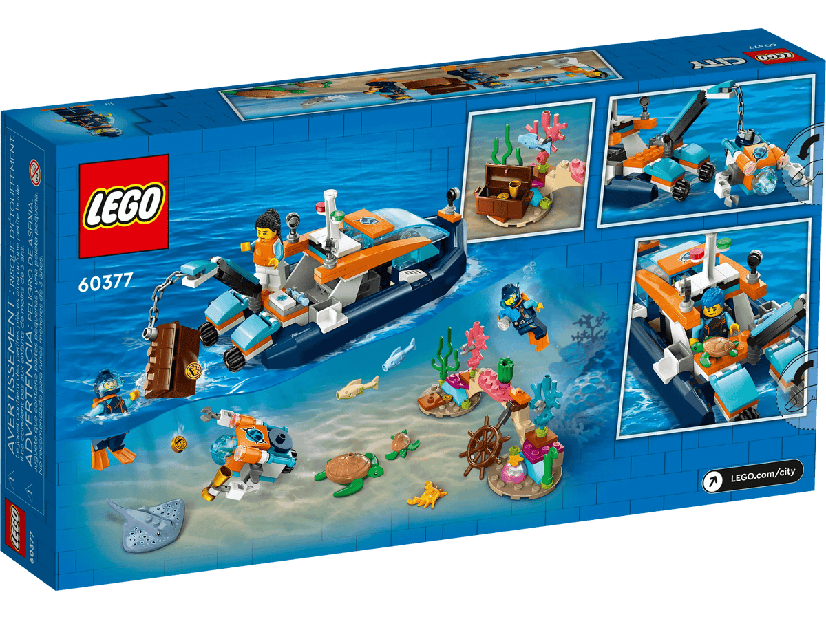 LEGO® 60377 Explorer Diving Boat - City