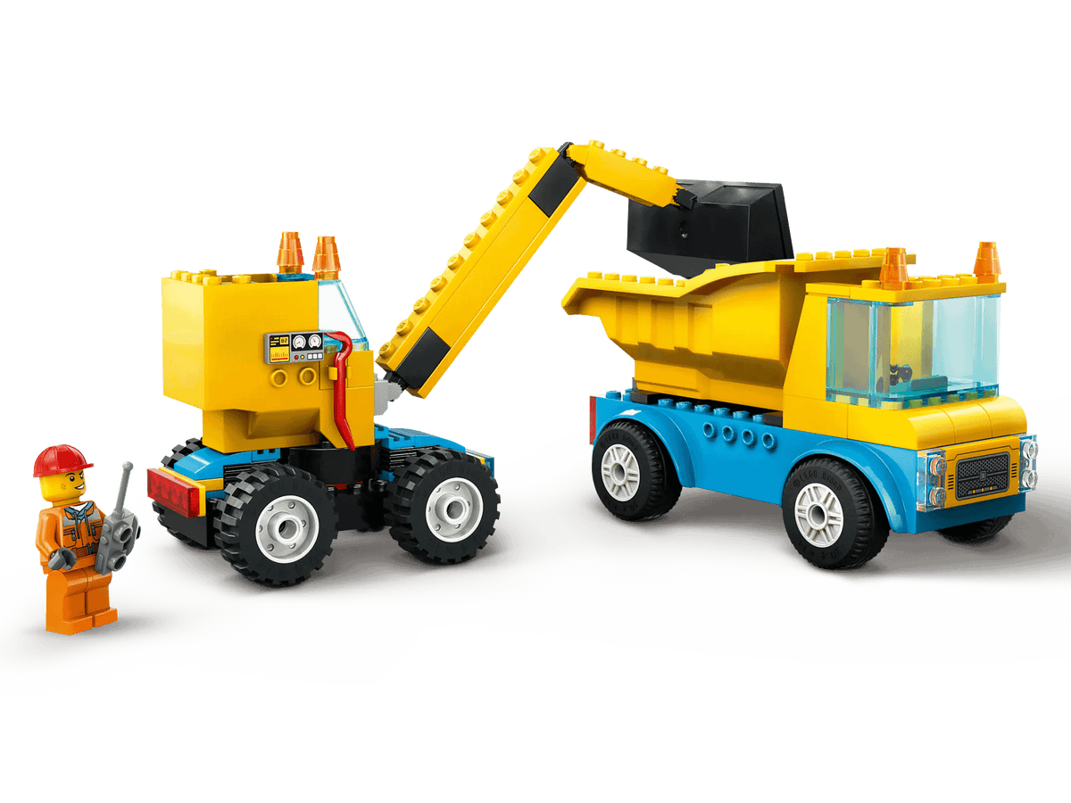 LEGO® 60391 Construction Trucks and Wrecking Ball Crane - City 4+