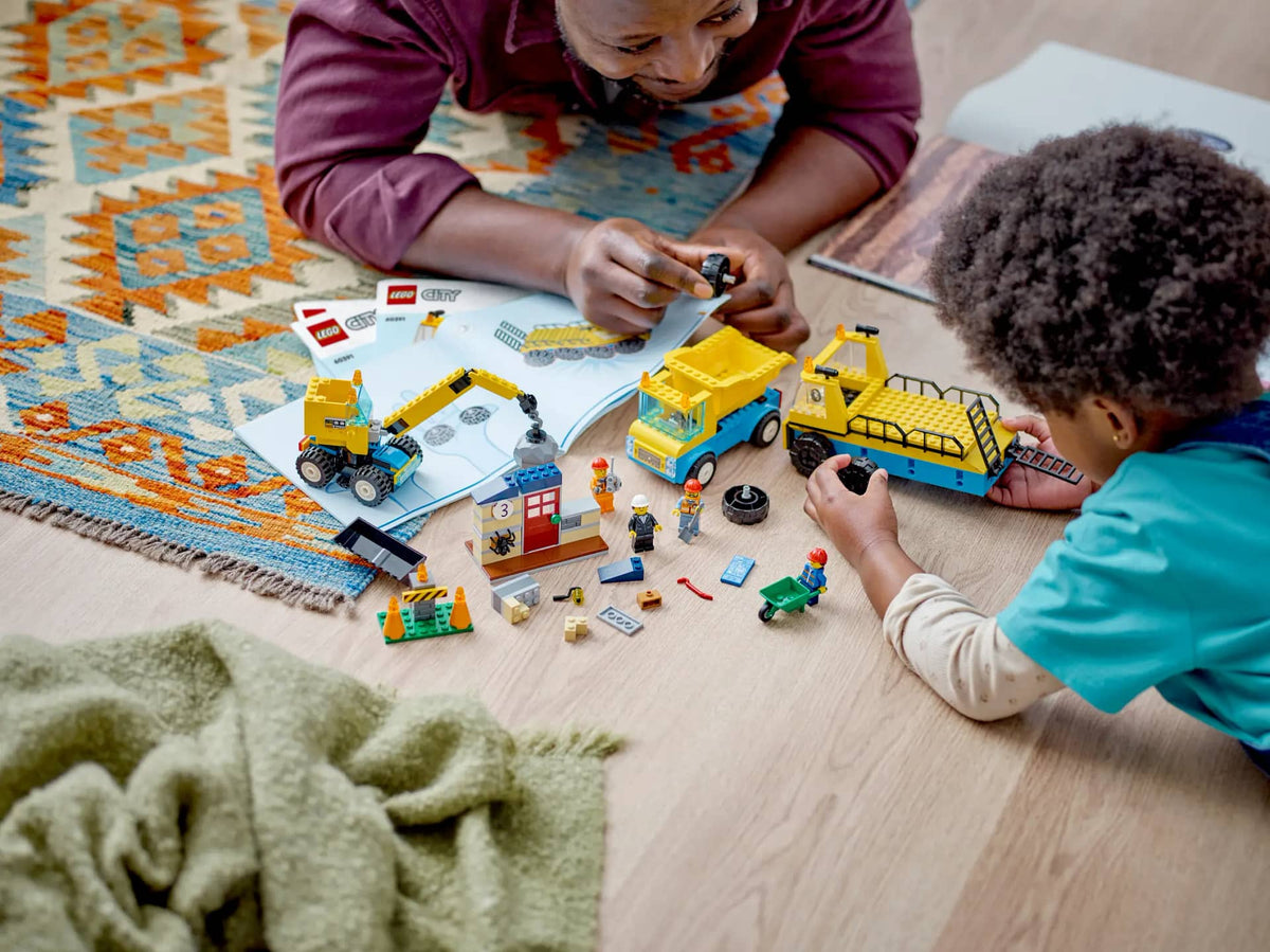 LEGO® 60391 Construction Trucks and Wrecking Ball Crane - City 4+