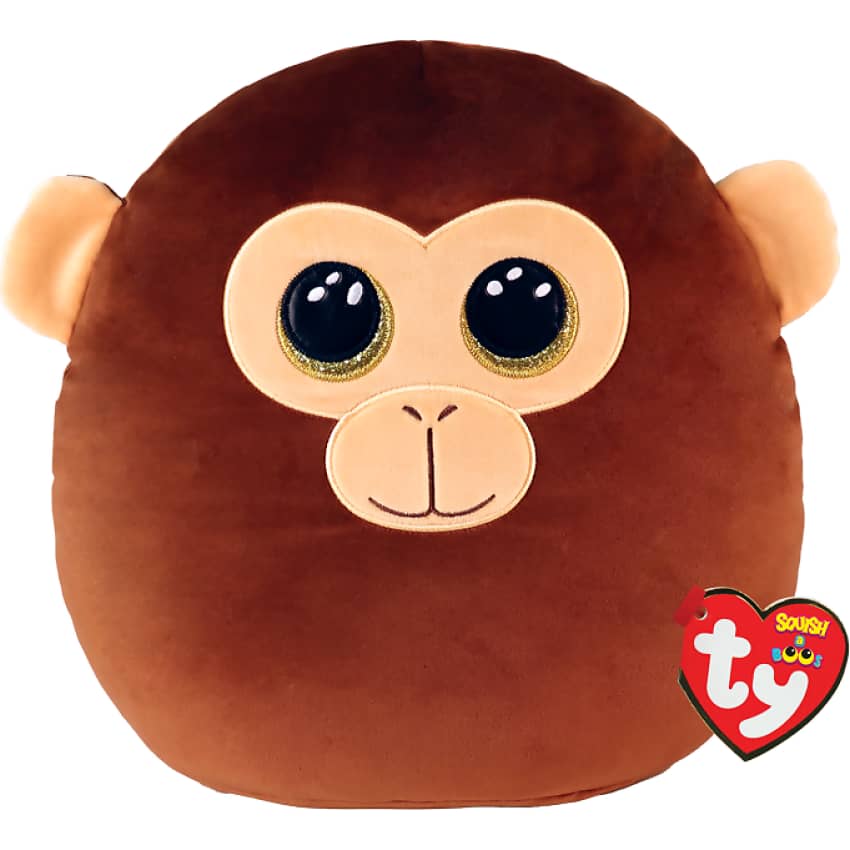 Ty - Squish-a-boos - Dunston Monkey Squishy Beanies Large 14-inch