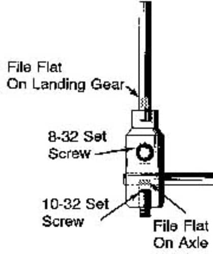 DUBRO - E/Z ADJ AXLE 1-1:4X5/32 614