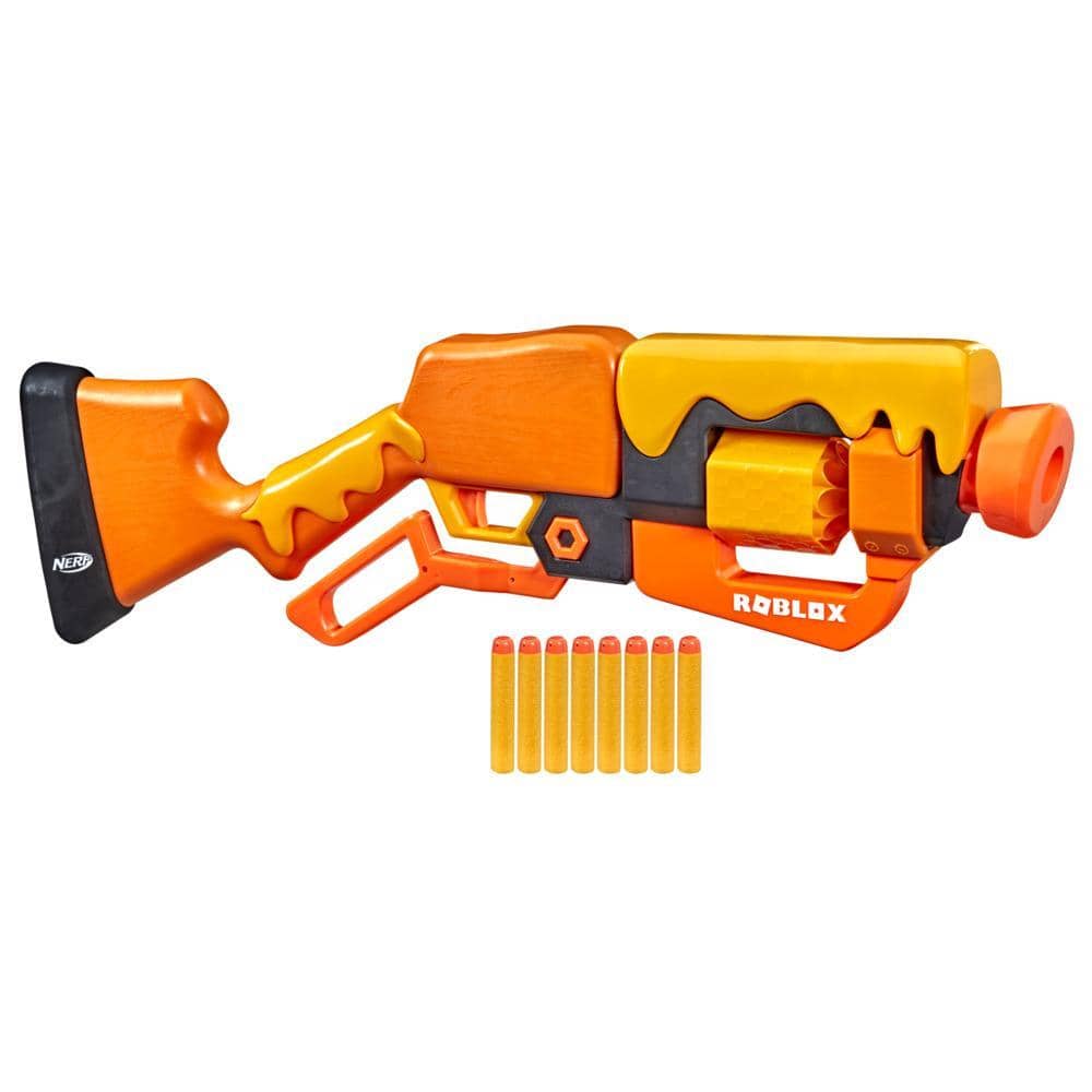 Nerf - Roblox Adopt Me! - Bees! Lever Action Blaster 8 Nerf Elite Darts Code To Unlock In-game Virtual Item