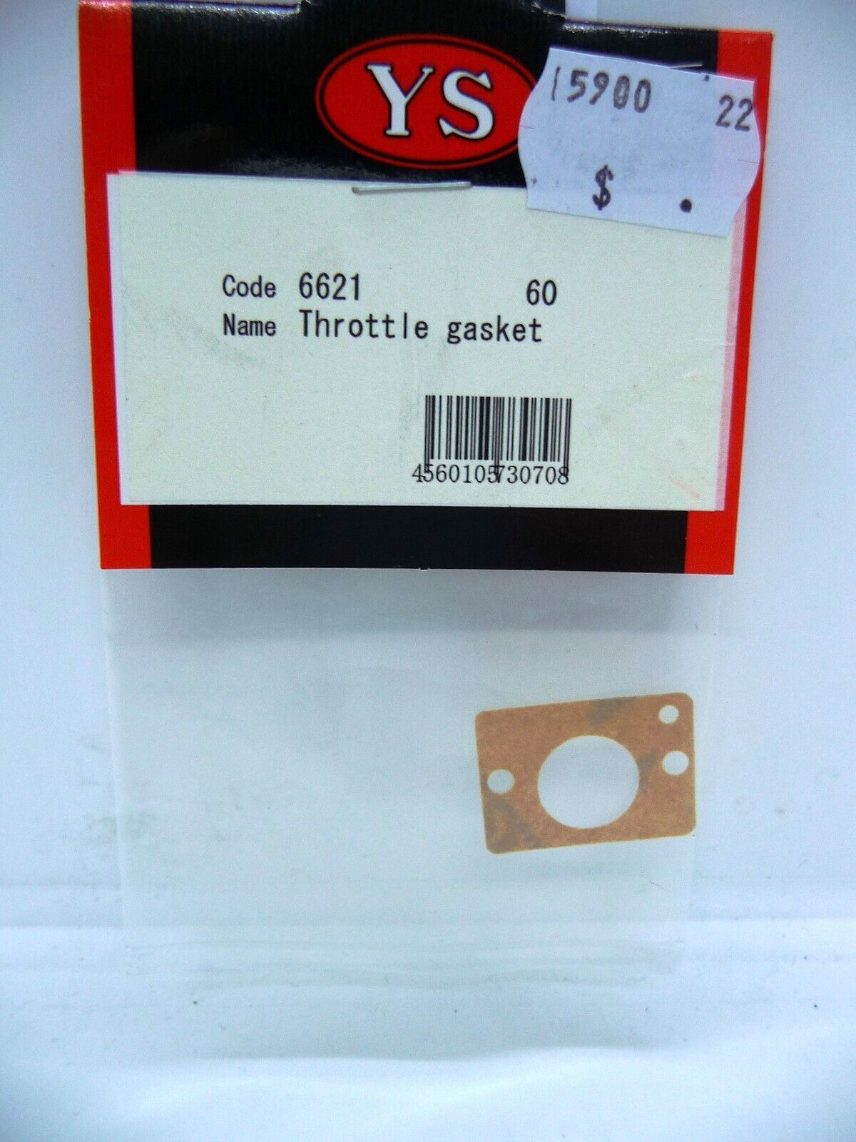 6621 YS ENGINES PART THROTTLE GASKET 60FS
