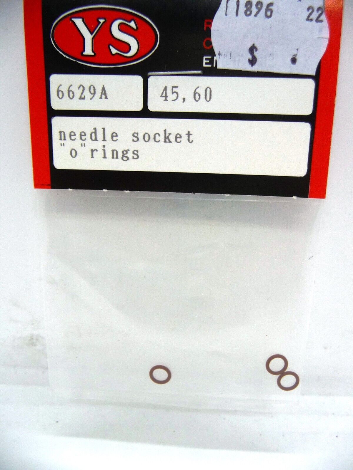 6629A YS ENGINES PART NEEDLE SOCKET O RINGS 45