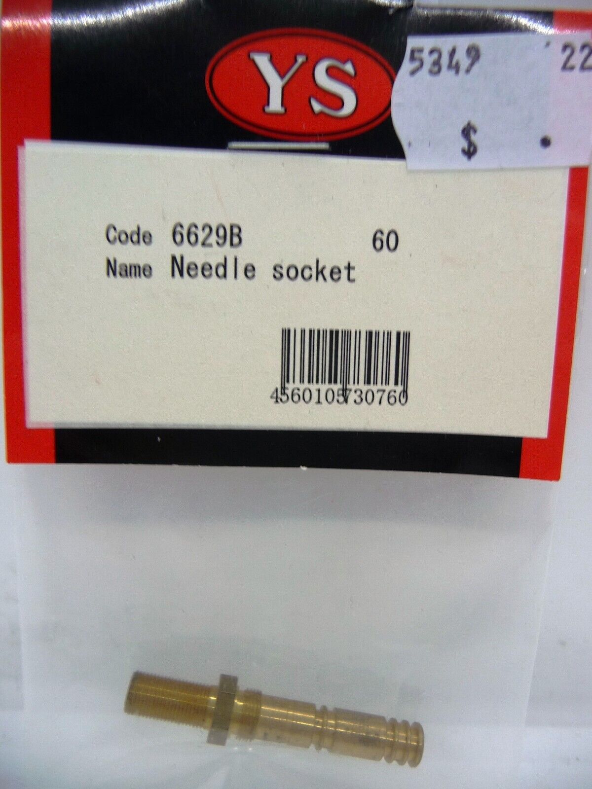 6629B YS ENGINES PART NEEDLE SOCKET 60FS