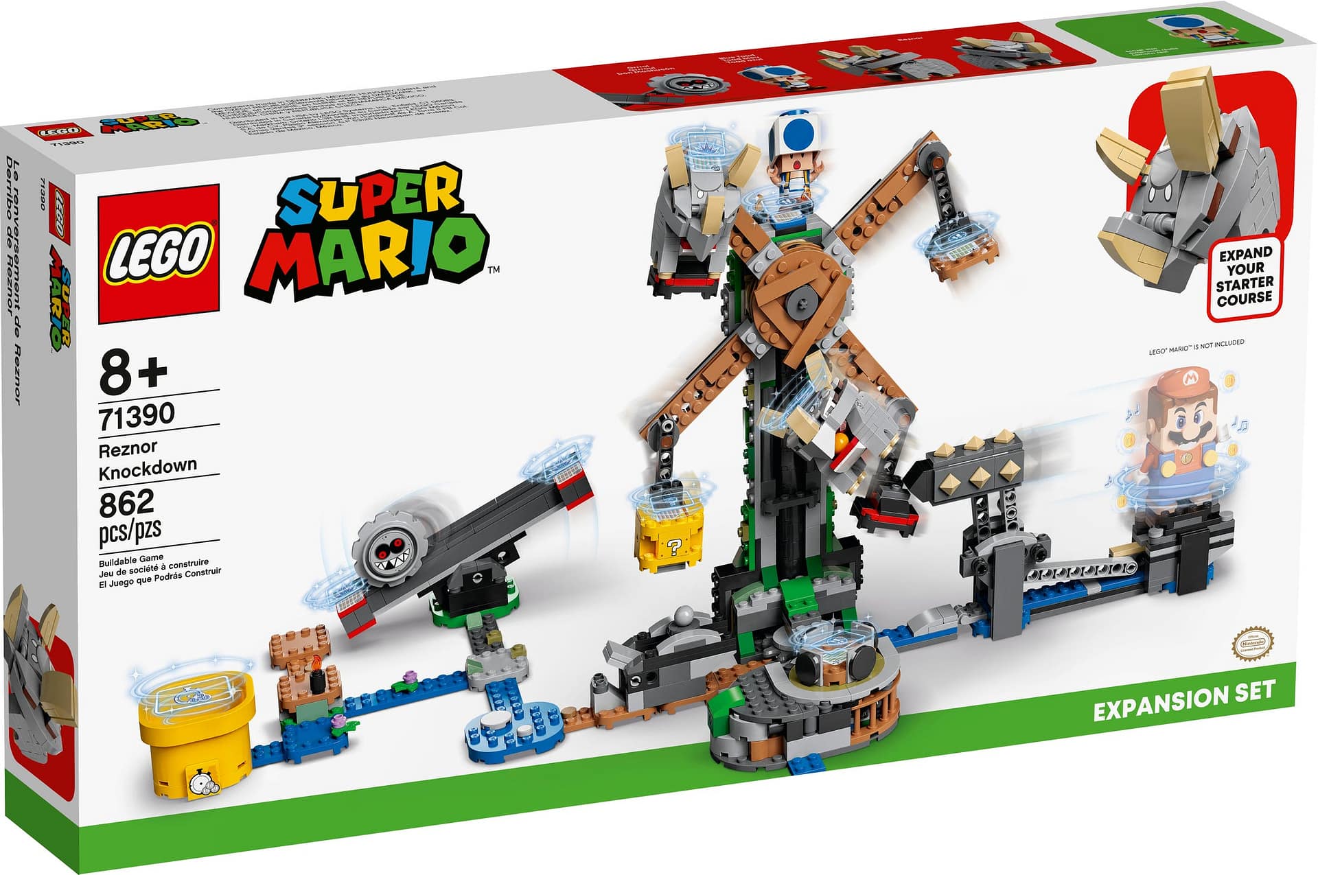 LEGO® 71390 Reznor Knockdown Expansion Set - Super Mario™
