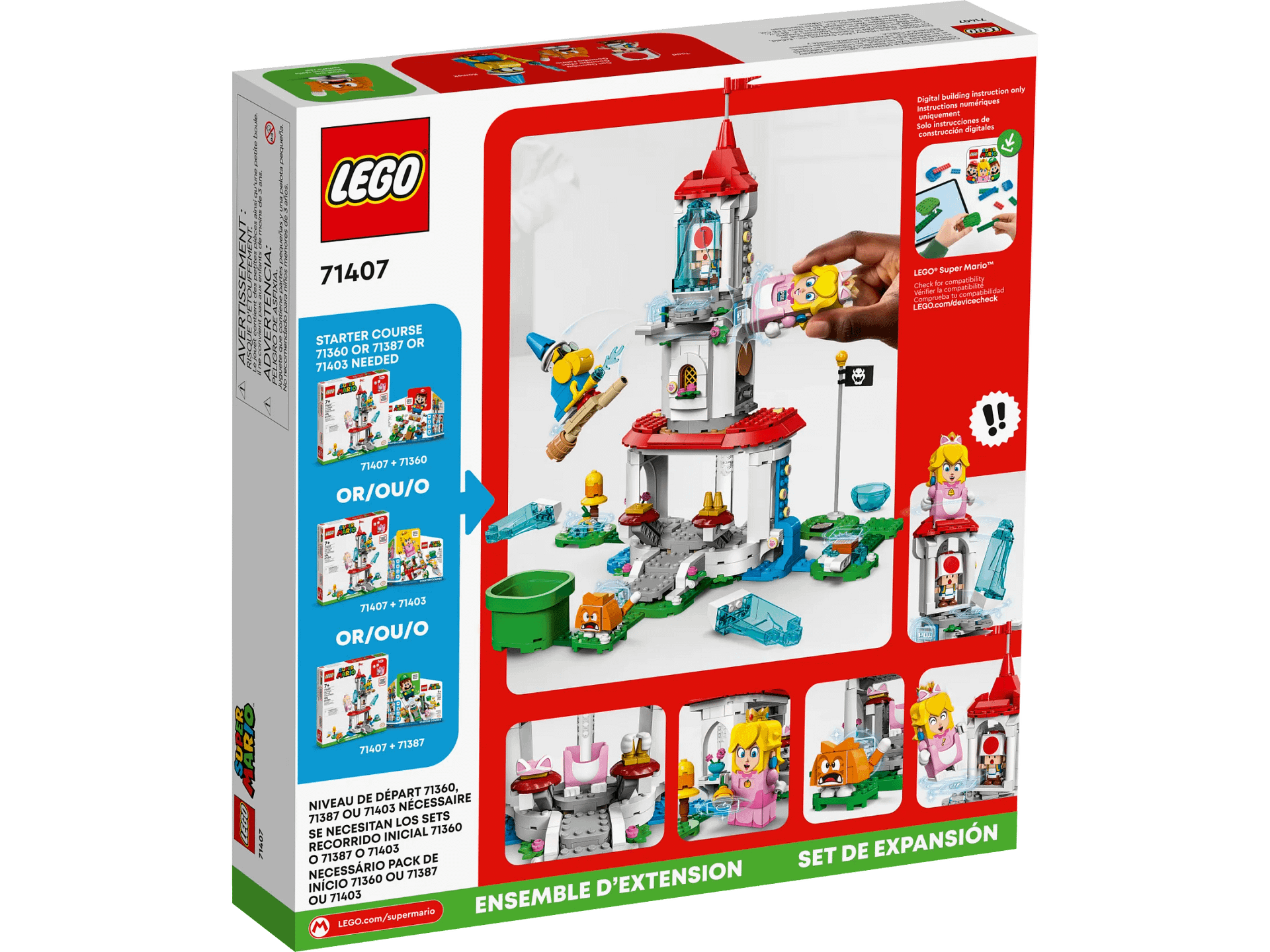 LEGO® 71407 Cat Peach Suit and Frozen Tower Expansion Set - Super Mario™