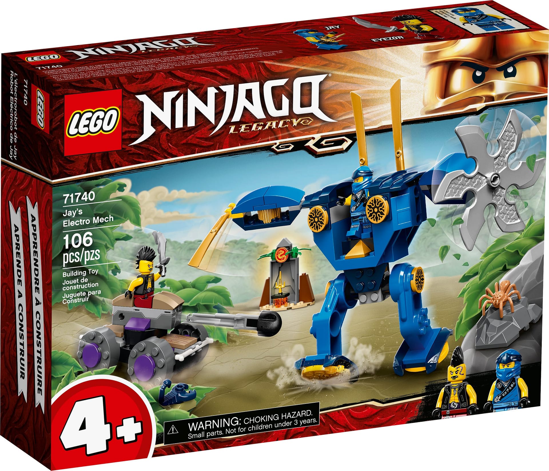 LEGO® 71740 Jay' s Electro Mech - NINJAGO® 4+