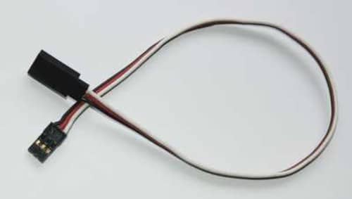 TY1 - SERVO EXTENSION LEAD 500MM BLACK TY405650 60 STRAND GOLD PIN