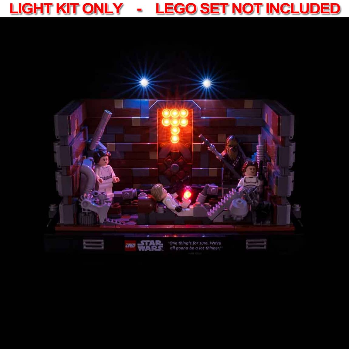 Light My Bricks - LIGHT KIT for LEGO® Death Star Trash Compactor Diorama 75339