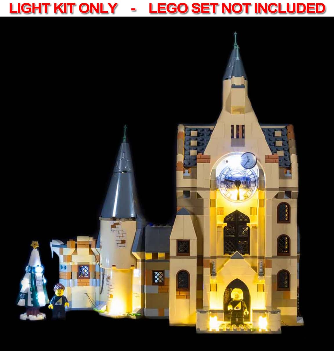 Light My Bricks - LIGHT KIT for LEGO® Hogwarts Clock Tower 75948