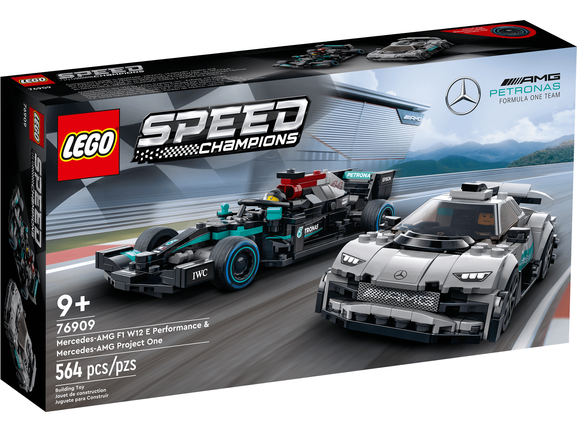 LEGO® 76909 Mercedes-AMG F1 W12 E Performance & Mercedes-AMG Project One - Speed Champions