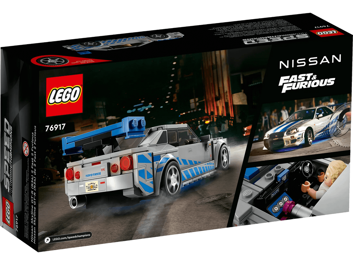 LEGO® 76917 2 Fast 2 Furious Nissan Skyline GT-R (R34) - Speed Champions