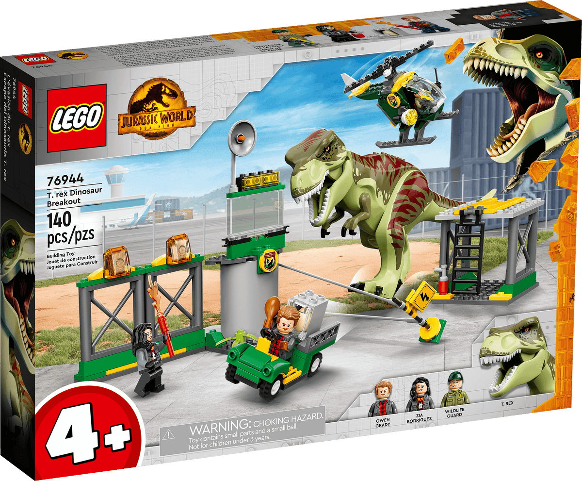 LEGO® 76944 T. rex Dinosaur Breakout - Jurassic World™ 4+