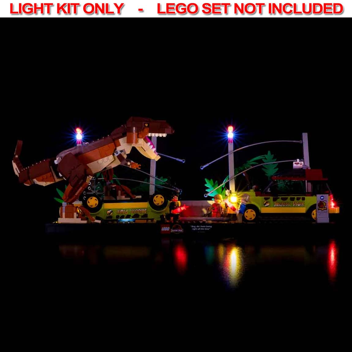 Light My Bricks - LIGHT KIT for LEGO® T. Rex Breakout 76956 - Light My Bricks