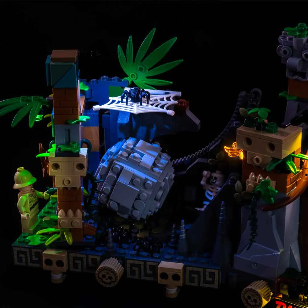 Light My Bricks - Light Kit For LEGO® Indiana Jones Temple of the Golden Idol 77015