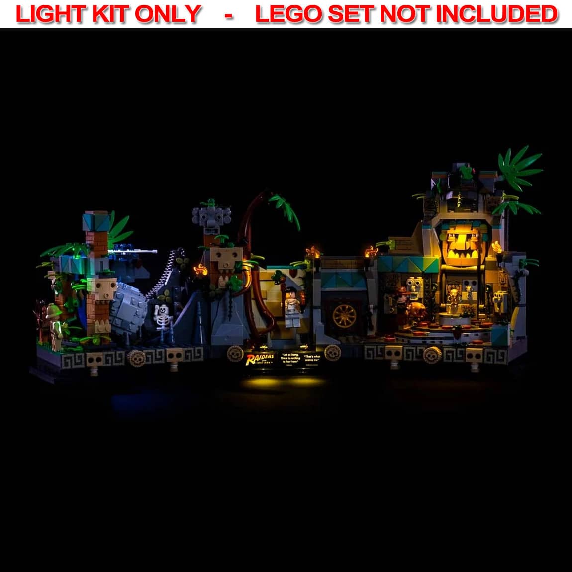 Light My Bricks - Light Kit For LEGO® Indiana Jones Temple of the Golden Idol 77015