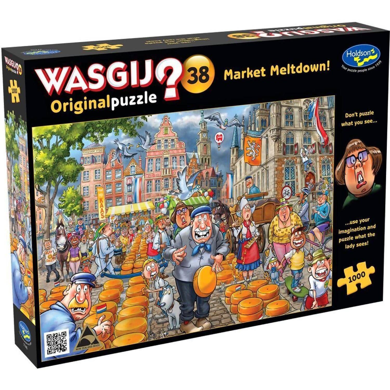 Wasgij? - Original 38 - Market Meltdown Holdson Jigsaw Puzzle 1000 Pieces