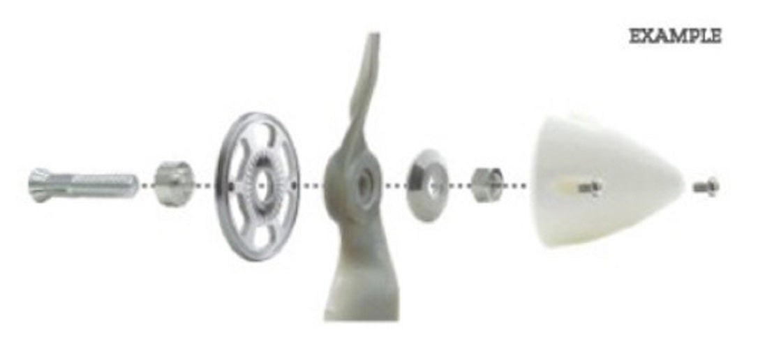 TY1 - ELECTRIC SPINNER 63MM 4MM COLLET BLACK TY7727B
