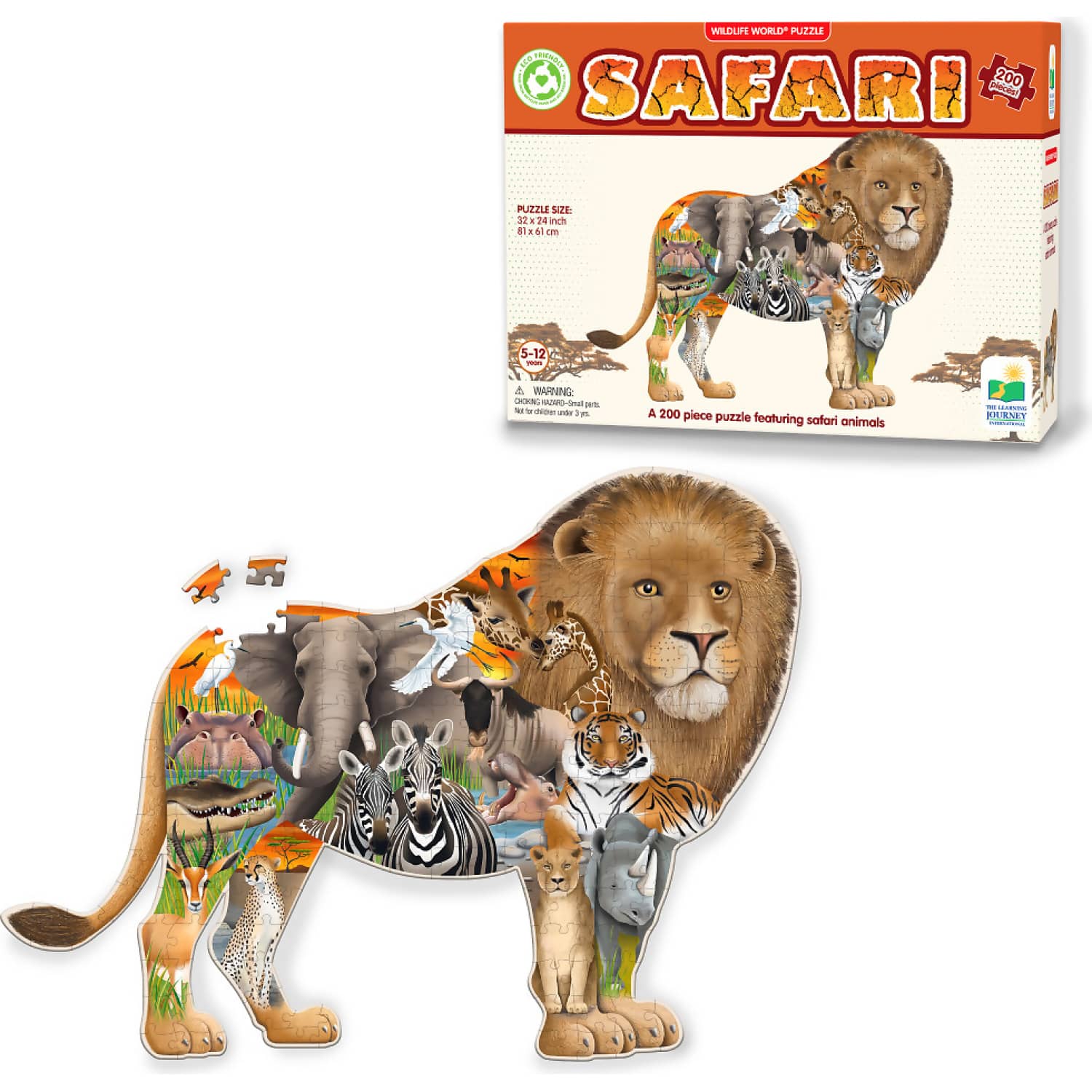 Wildlife World - Safari Jigsaw Puzzle 200pc - unbranded