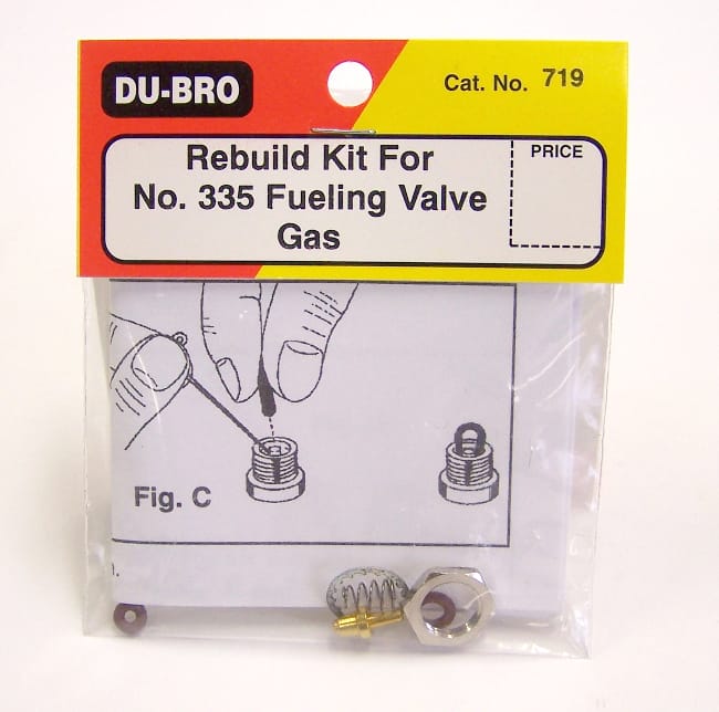 DUBRO - 719 REBUILD KIT #335 FUEL VALVE GAS (1 PC PER PACK) DB719