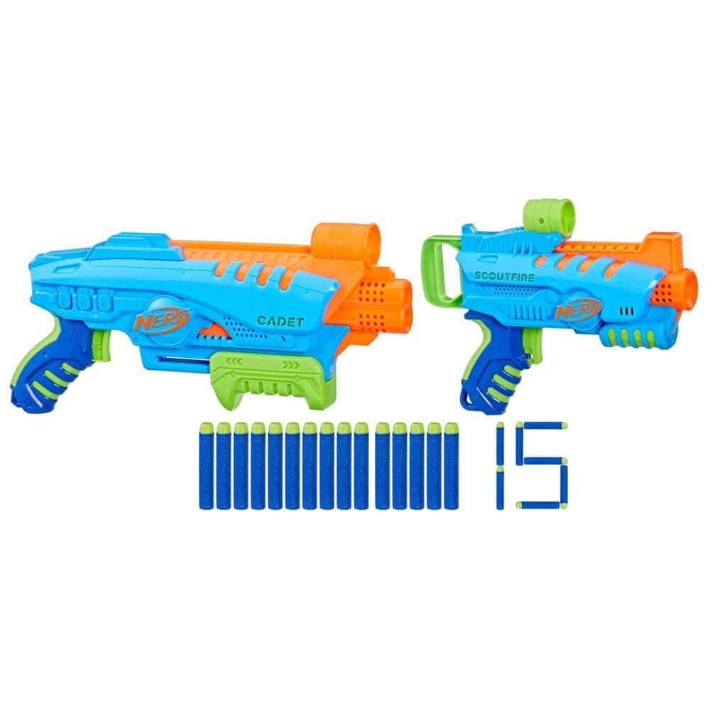 Nerf - Elite Junior Ultimate Starter Set 2 Blasters 15 Nerf Elite Darts