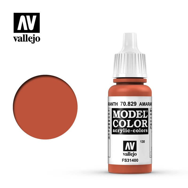 VALLEJO MODEL COLOR AMARANTHA RED 17ML AV70829