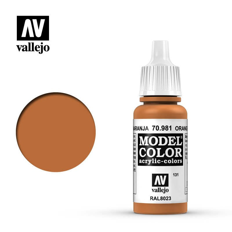 VALLEJO MODEL COLOR ORANGE BROWN 17ML AV70981