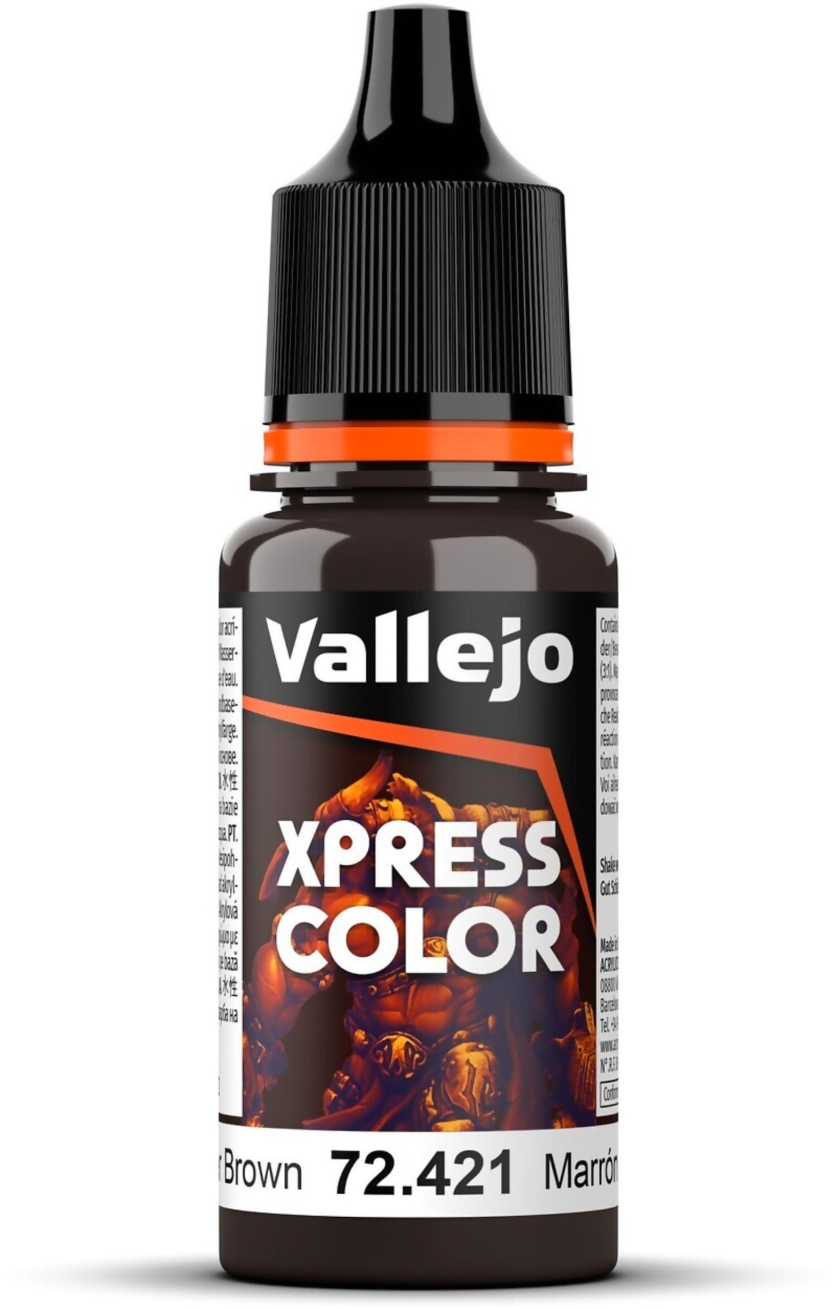 VALLEJO GAME COLOUR 72421 XPRESS COLOR COPPER BROWN 18ML ACRYLIC PAINT - NEW FORMULATION
