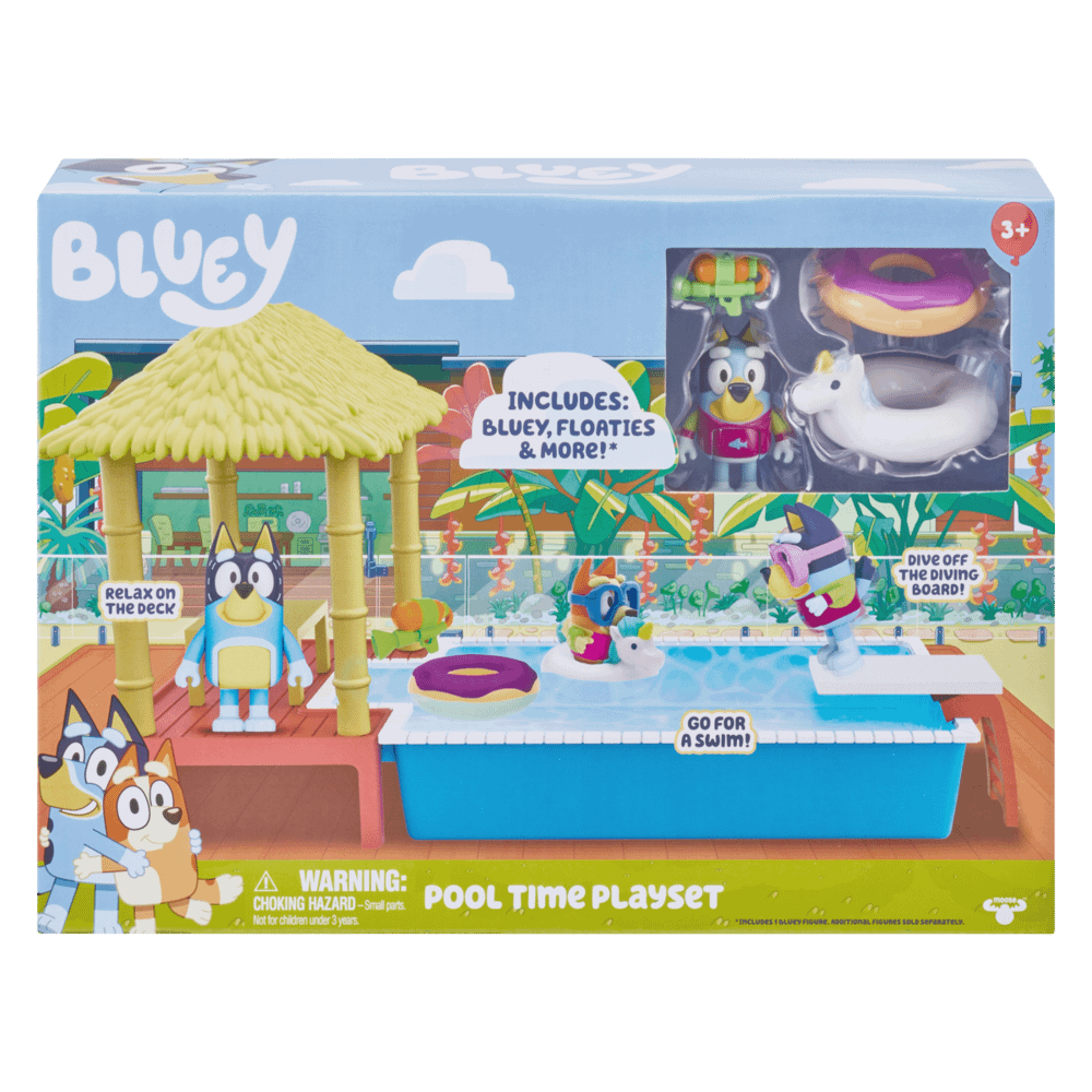 Bluey - Pool Time Fun Playset