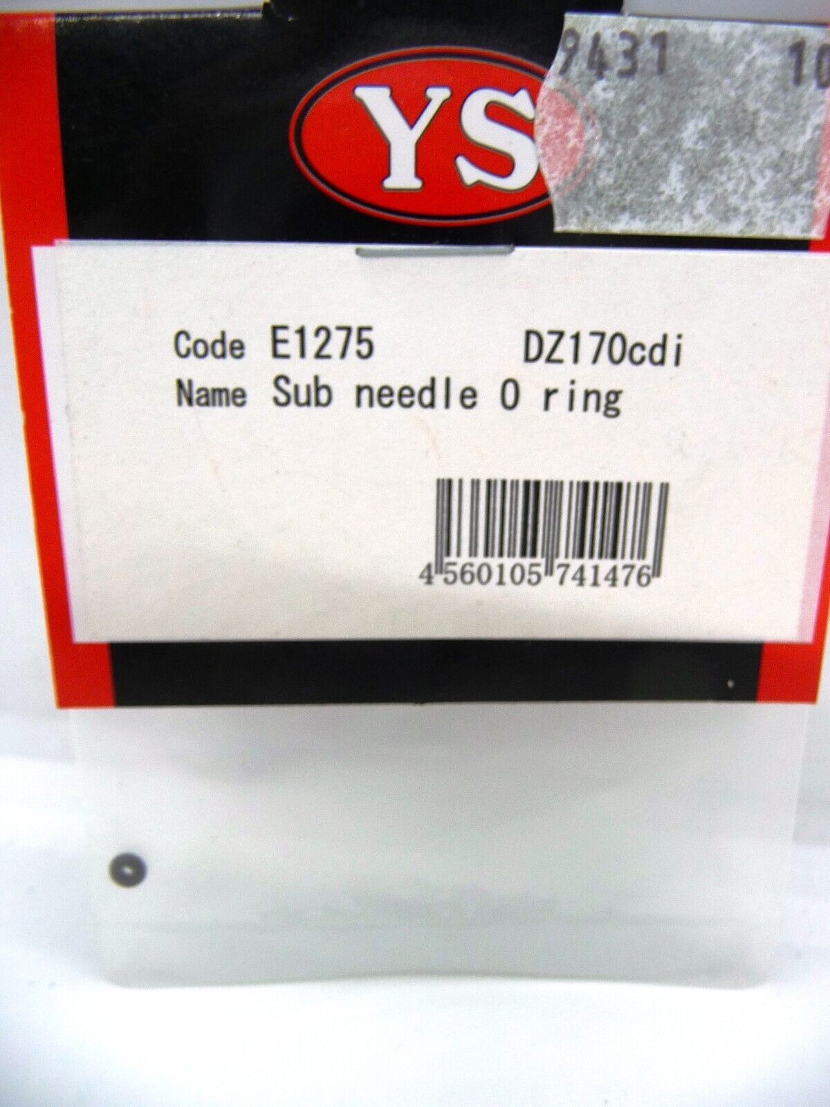 E1275 YS ENGINES PART SUB NEEDLE O RING DZ170CDI