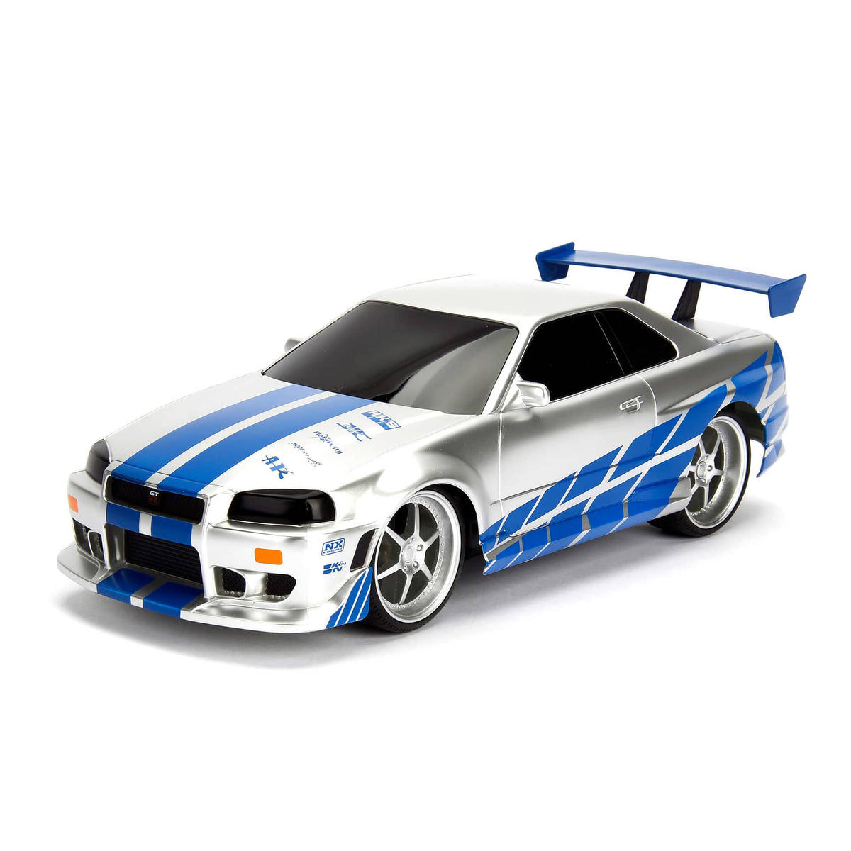 Fast & Furious - Rc Brian's 2002 Nissan Skyline Gt-r (bnr34) (1:16) Remote Control