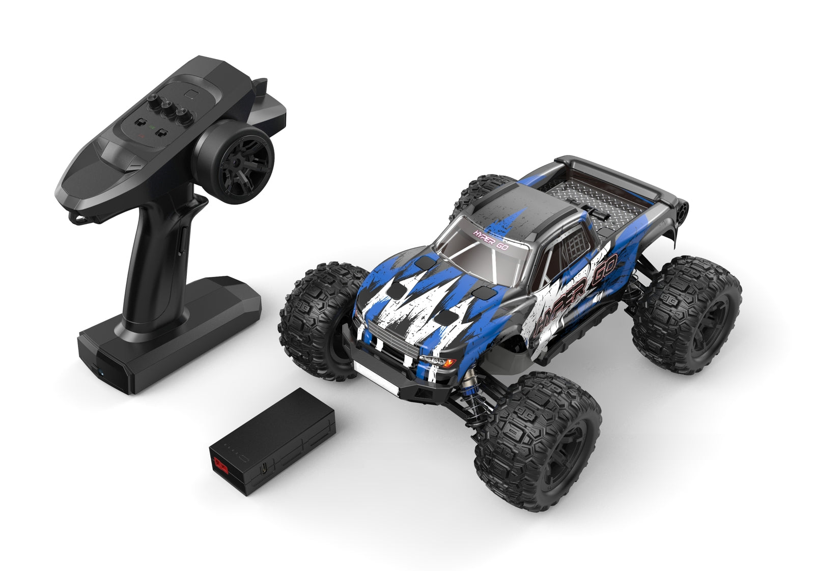 MJX - 1:16 RTR BRUSHED RC MONSTER TRUCK (BLUE) WITH GPS