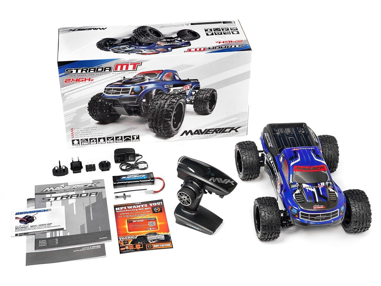 MAVERICK STRADA MT 1/10 BRUSHED ELECTRIC MONSTER TRUCK