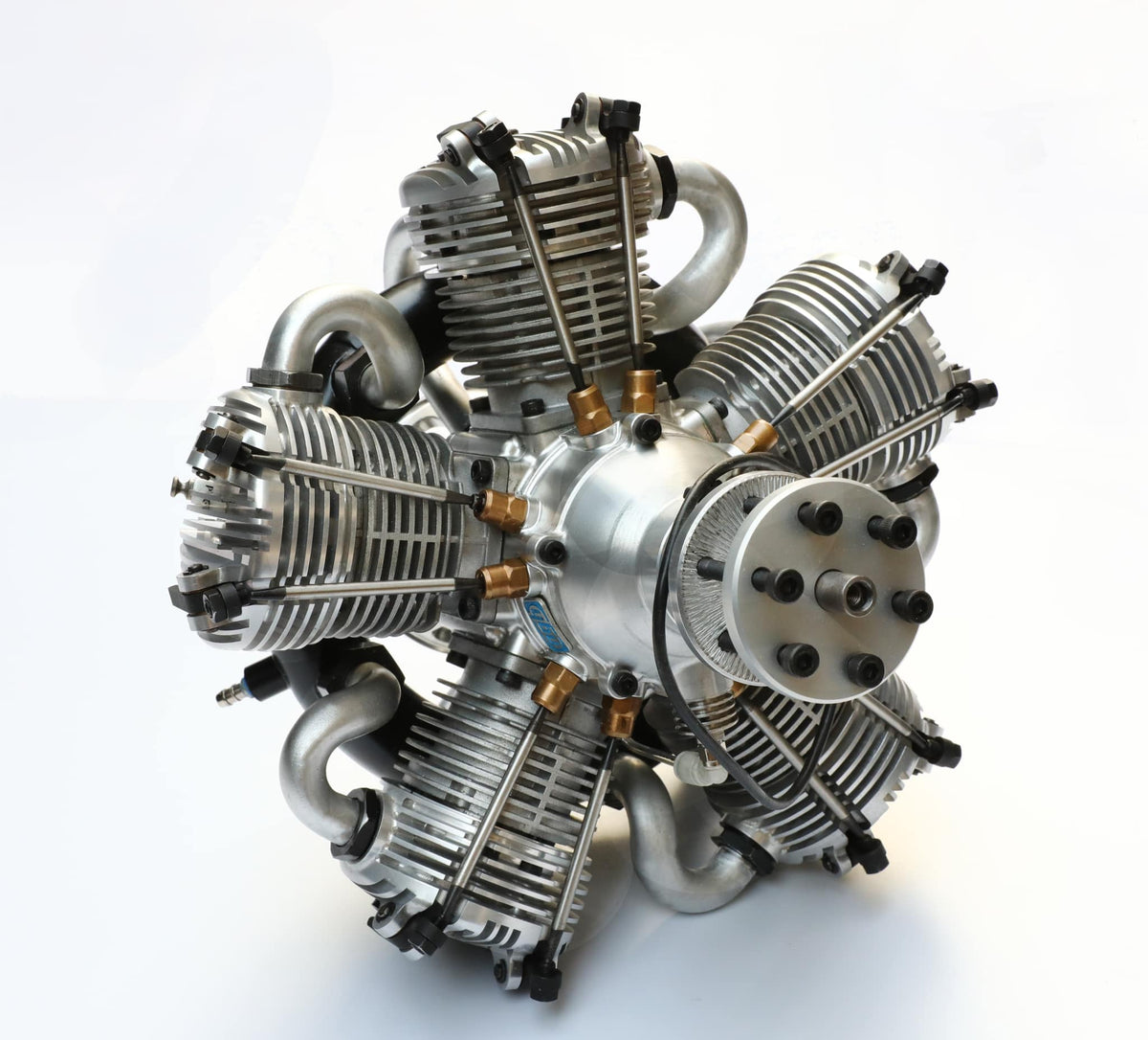 NGH 150cc 4 Stroke 5 Cylinder Radial Gas Engine with Electronic Ignition including  exhaust collector ring