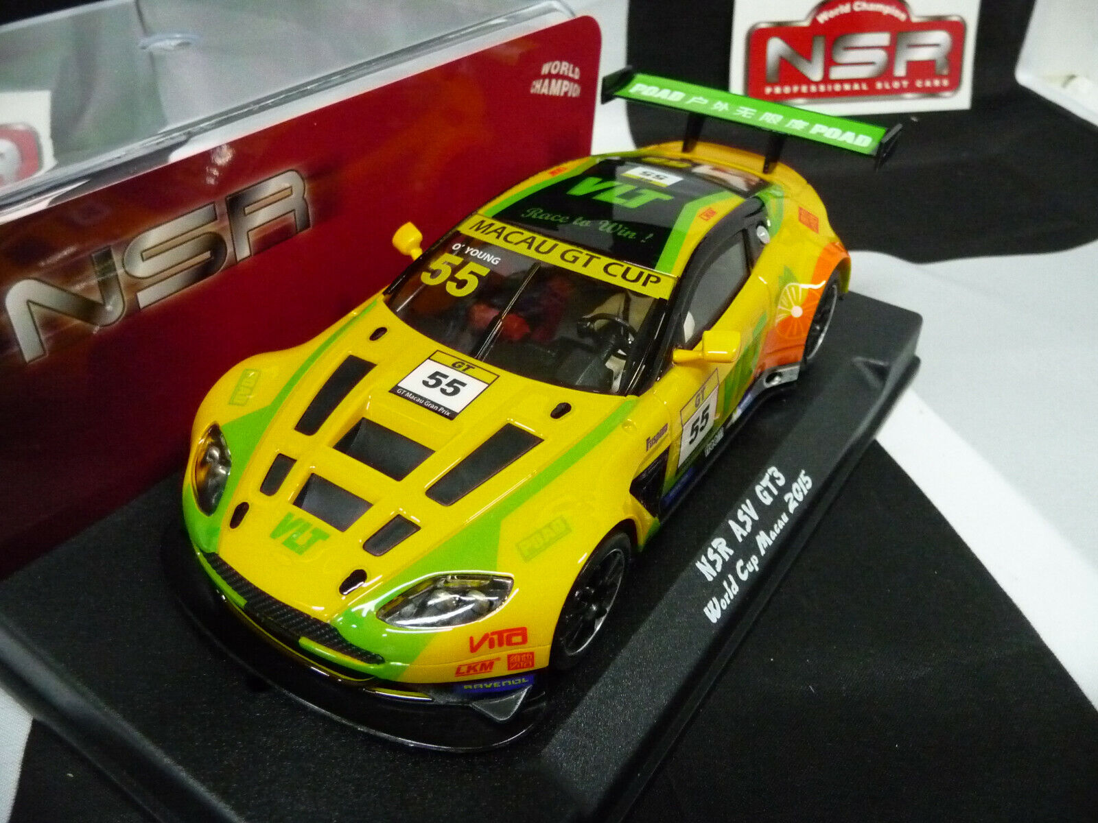 NSR - 1:32 0037AW ASV GT3 WORLD CUP MACAU 2015 NO.55 SLOT CAR ALSO SUITS SCALEXTRIC/CARRERA