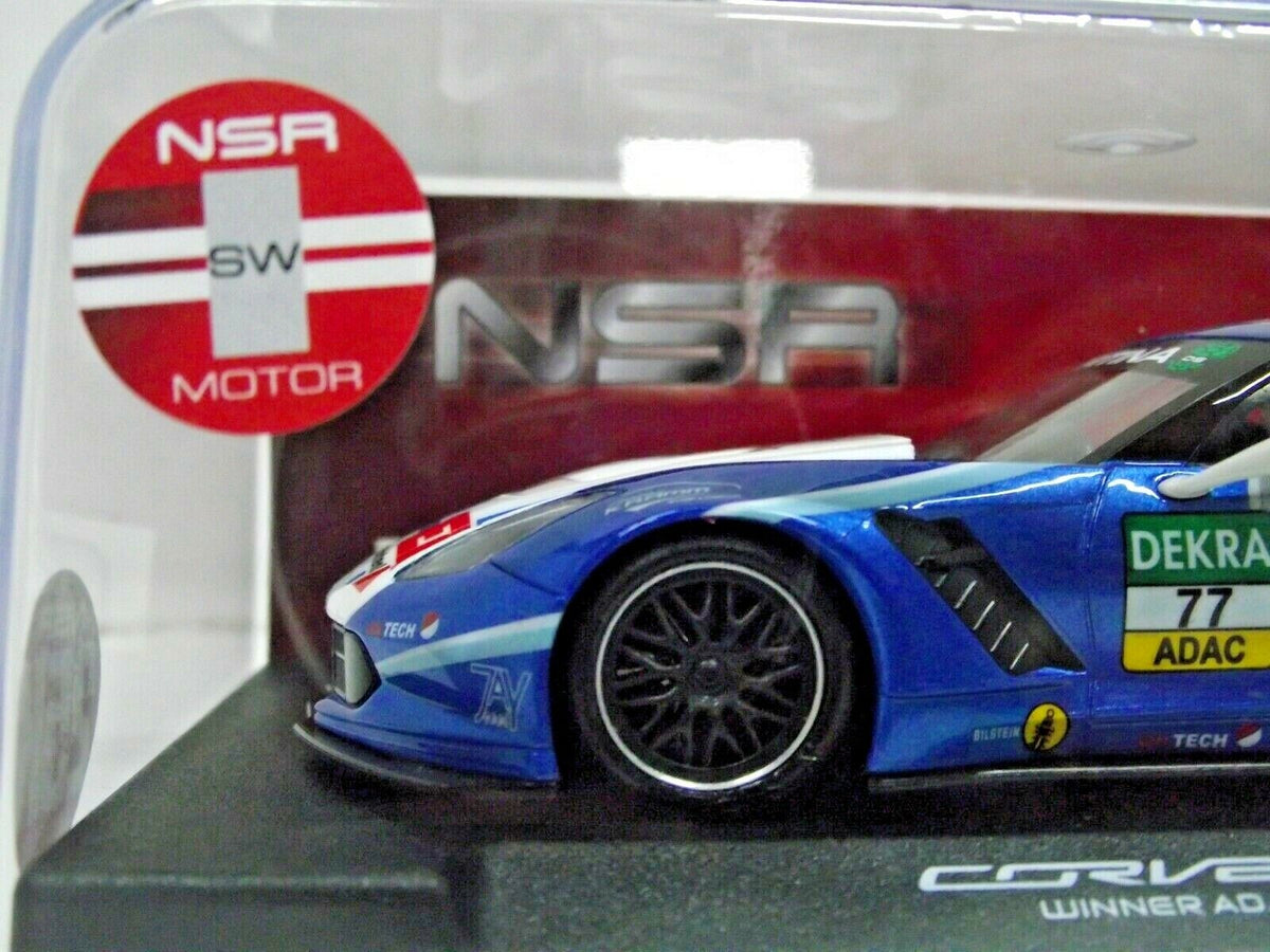 NSR - 1:32 0113 CORVETTE C7R WIN.ADAC GT MASTER 17 NO.77 SLOT CAR ALSO SUITS SCALEXTRIC/CARRERA