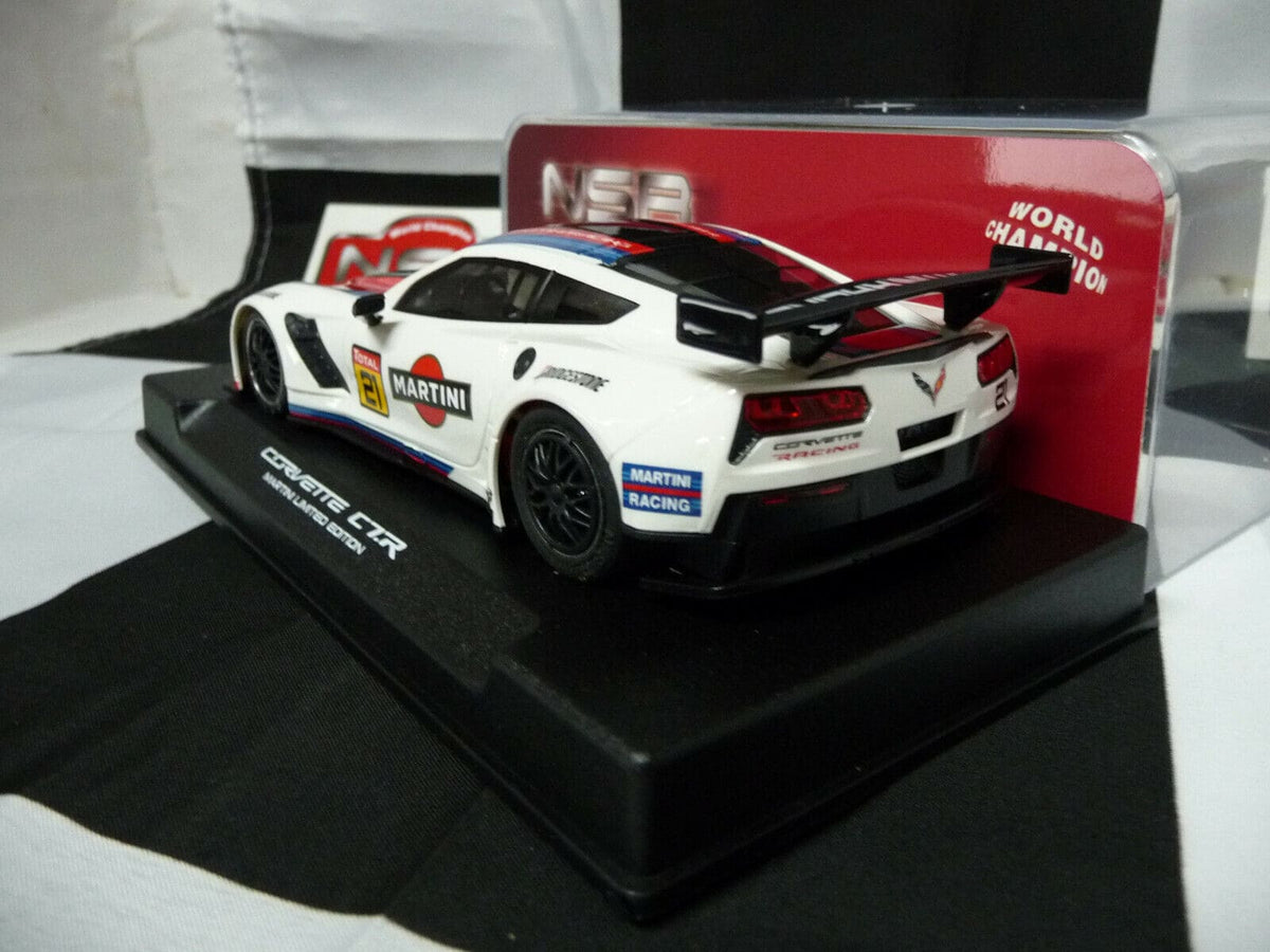 NSR - 1:32 0159AW CORVETTE C7R MARTINI RACING WHITE NO.21 SLOT CAR ALSO SUITS SCALEXTRIC/CARRERA