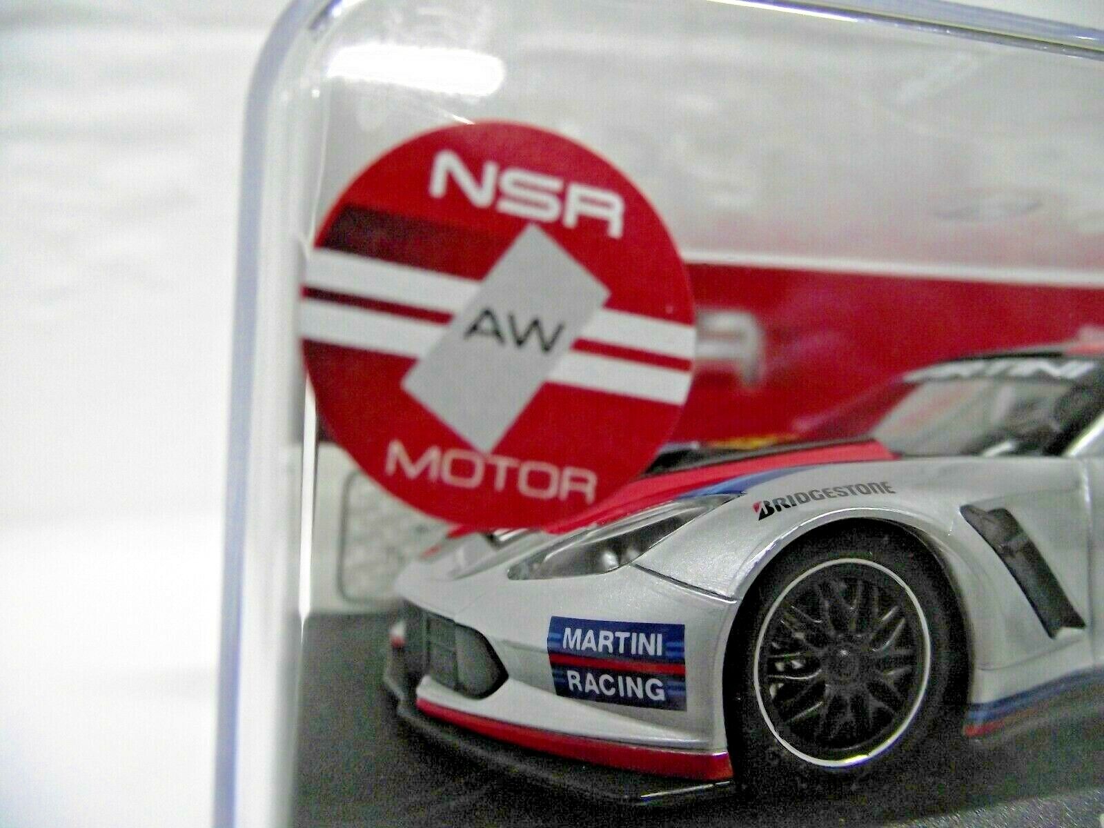 NSR - 1:32 0160AW CORVETTE C7R MARTINI RACING GREY NO.22 SLOT CAR ALSO SUITS SCALEXTRIC/CARRERA