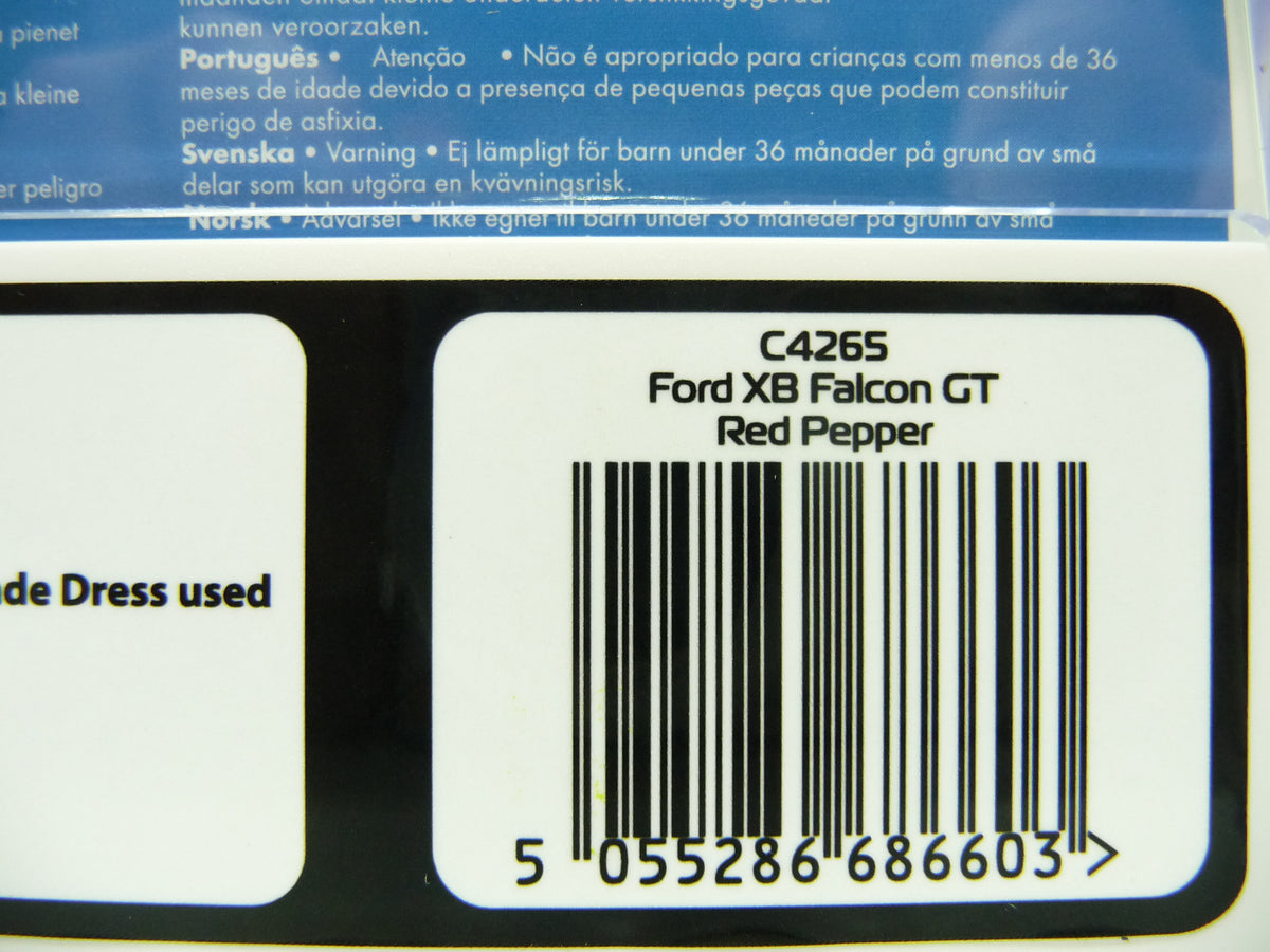 SCALEXTRIC - C4265 1:32 FORD XB FALCON GT RED PEPPER SLOT CAR ALSO SUIT CARRERA